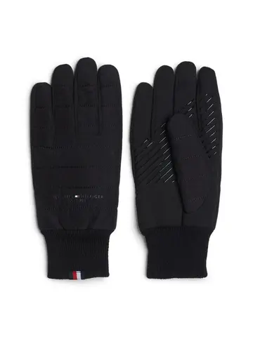 Tommy Hilfiger TH ESTABLISHED MIX NYLON GLOVES Sort