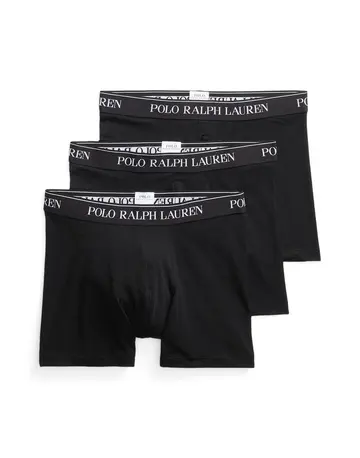 Ralph Lauren Stretch Cotton Boxer Brief 3-Pack 