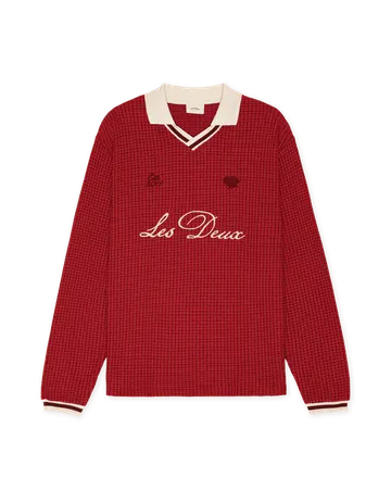 Les Deux Waffle LS Football Jersey 