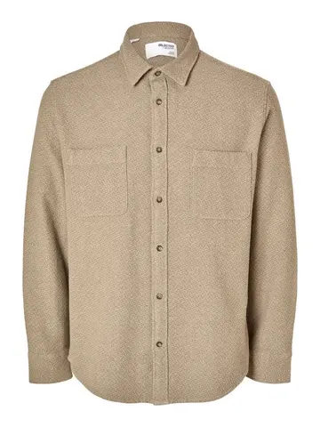 SELECTED SLHREGOWEN-GRINDLE CHECK SHIRT LS Hvid