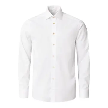 ETON Solid Signature Twill Beige Effect Shirt Beige