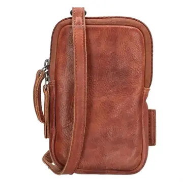 Hide & Stitches Paint Rock Mobiltaske Cognac Cognac