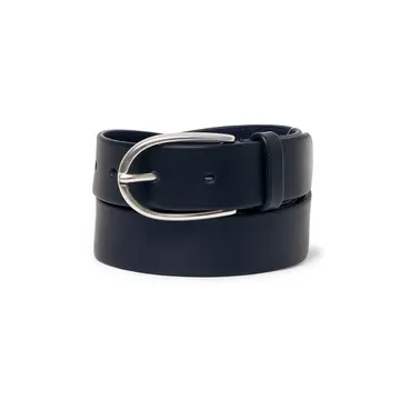 Saddler Harlow Læderbælte Navy 80 cm Navy