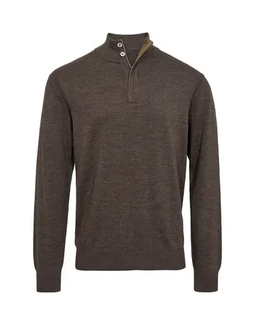 Garant Signatur Stand up collar modern fit Brun