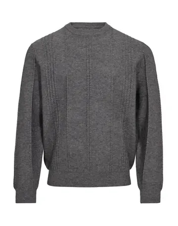 GARANT SIGNATUR O-NECK MODERN FIT Grå