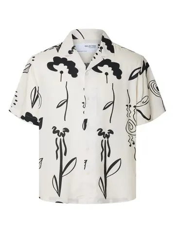SELECTED SLHRELAXRAJESH-SHIRT SS AOP 