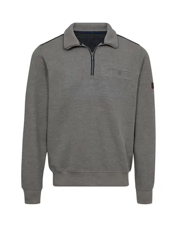 Garant Half Zip strik Lysgrå
