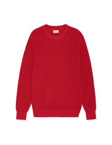 Les Deux Rib Crewneck Knit 