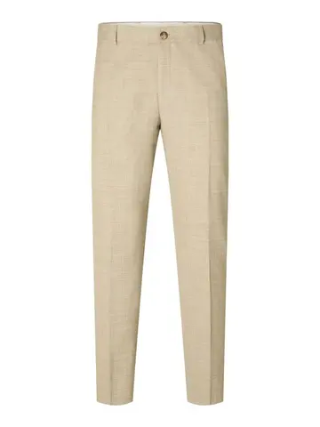 SELECTED SLHSLIM-OASIS LINEN TRS NOOS Hvid