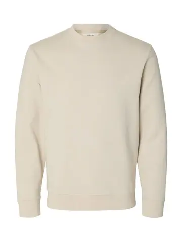 SELECTED SLMTOM SOFT CREW NECK SWEAT NOOS Grå