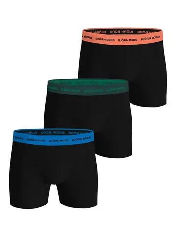 Björn Borg COTTON STRETCH BOXER 3p, MULTIPACK 4 Sort