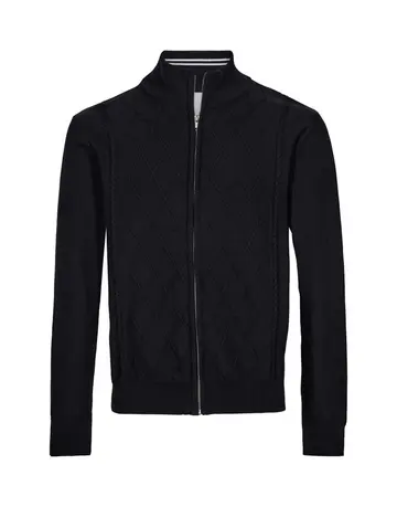 BLACK BLUE CARDIGAN REGULAR FIT 