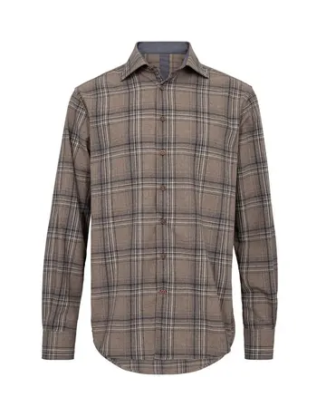 Garant Signatur Mens shirt modern fit Brun