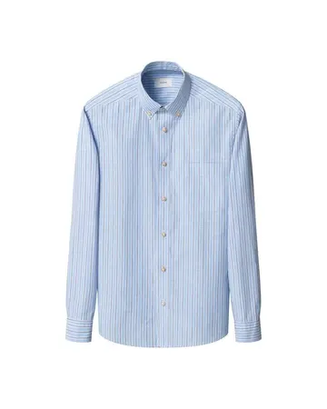 ETON Striped Chambray Shirt 