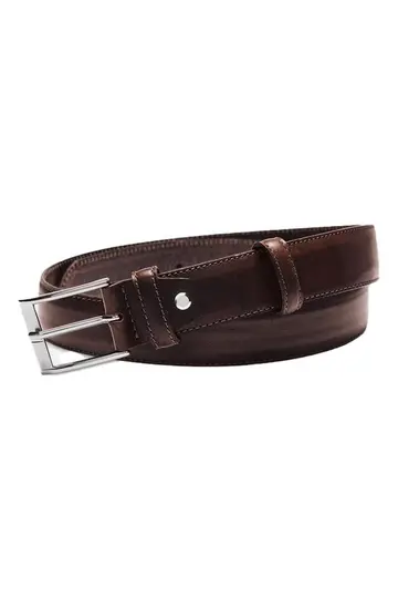 Matinique Essinot Leather Belt Brun