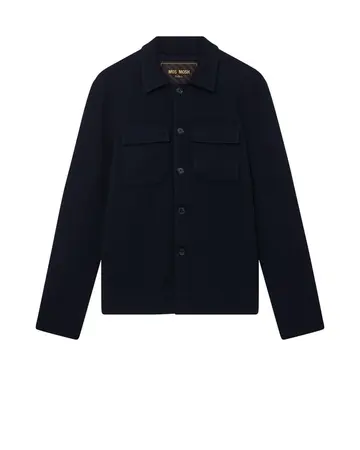 Mos Mosh MMGAustin Knit Overshirt Blå