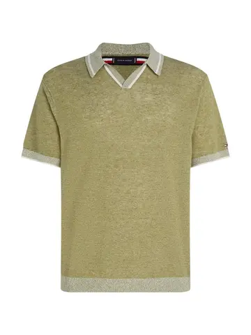 Tommy Hilfiger LINEN BLEND REVERE S/S POLO 
