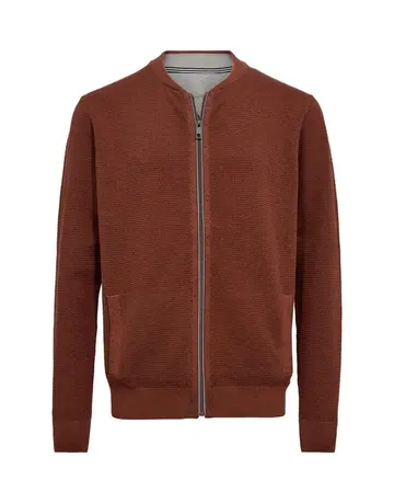 THOMAS REGENCY CARDIGAN REG FIT Rød