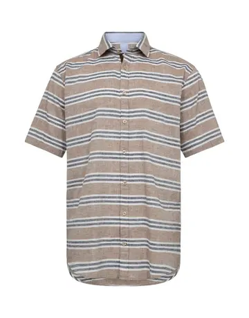 Garant Modern fit s/s shirt Brun