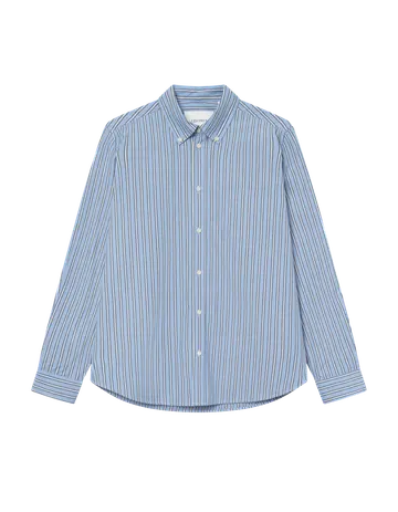 Les Deux Kent Stripe Poplin Shirt 