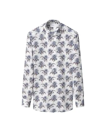 ETON Floral Print Signature Twill Shirt 