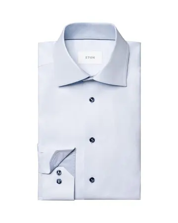 ETON Solid Royal Oxford Effect Shirt 
