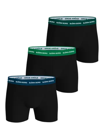 Björn Borg COTTON STRETCH BOXER 3p, MULTIPACK 7 Sort