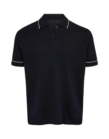 Garant Signatur Mens polo knit modern fit Navy