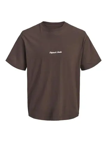 Jack & Jones JORNORREBRO EMB TEE SS CREW NECK NO Brun