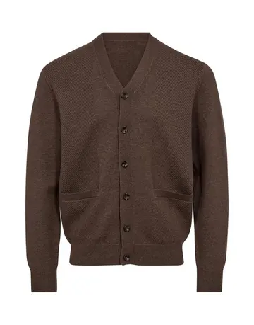 GARANT SIGNATUR CARDIGAN MODERN FIT Brun