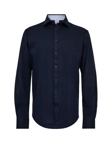 Gino Marcello Knitted mod fit shirt l/s 