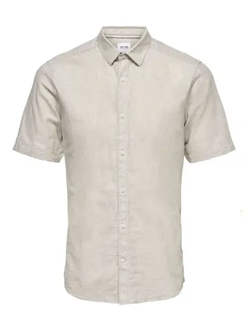 Only & Sons ONSCAIDEN SS SOLID LINEN SHIRT NOOS 