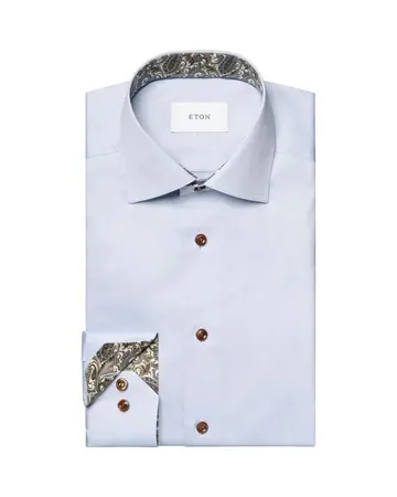 ETON Paisley Effect Signature Twill Shirt 