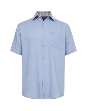 Thomas Regency Mens s/s shirt regular fit Lysblå