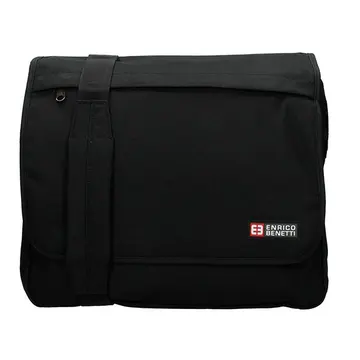 Enrico Benetti Amsterdam Stor A4 Messenger Sort Sort