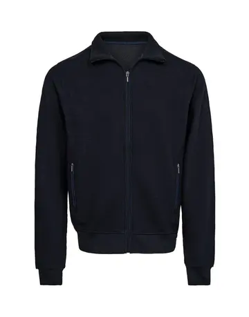 Garant Full zip casual striktrøje Navy