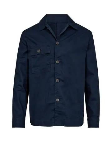 Garant Signatur Linen overshirt modern fit Navy