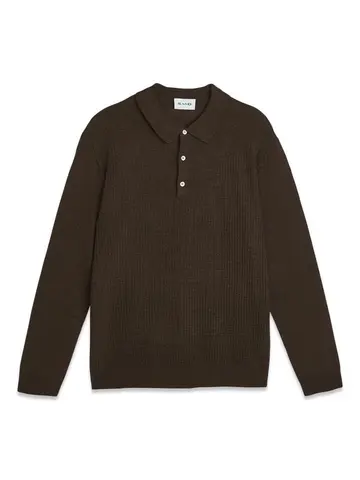 SAND Merino 14 - Retro Polo LS 