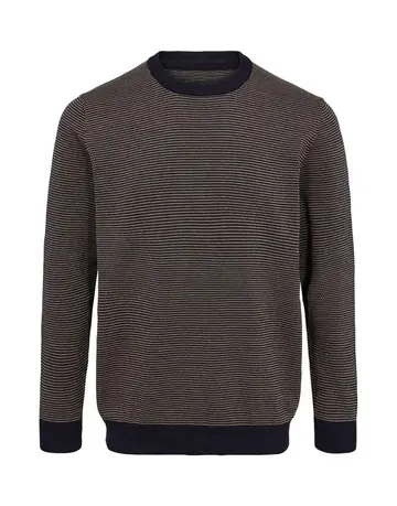 Black Blue O-neck knit 