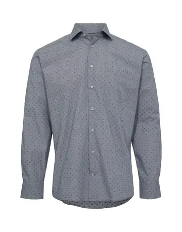 Black Blue Shirt l/s regular fit 