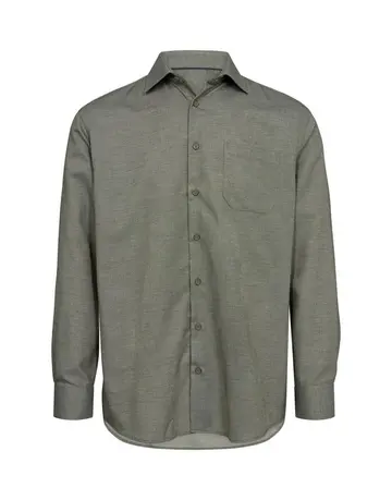 Thomas Regency Shirt l/s regular fit Mørkgrøn