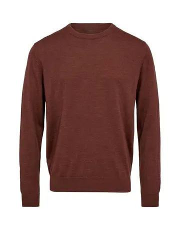 GARANT SIGNATUR O-NECK MERINO BLEND Rød