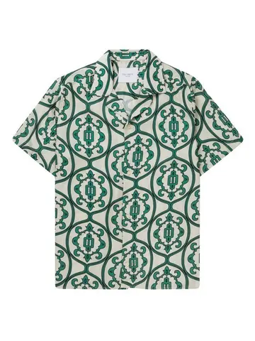 Les Deux Ornament AOP Tencel SS Shirt 