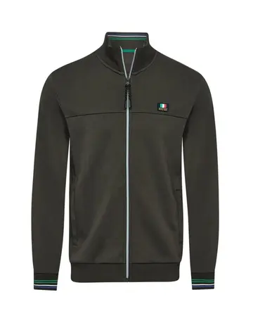 Garant Cardigan modern fit Mørkgrøn