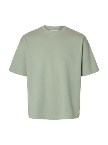SELECTED SLHLOOSEOSCAR SS O-NECK TEE NOOS Grøn