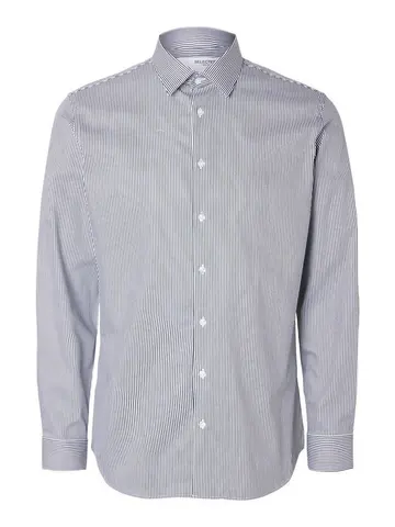 SELECTED SLHSLIM-PERFORMANCE SHIRT LS NOOS Blå