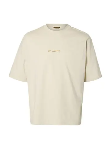 SELECTED SLMDOMESTIC RELAXDIESEL SS O-NECK T Grå
