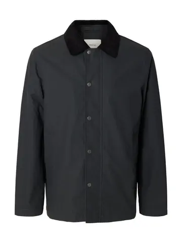 SELECTED SLHWALTER WAXED COTTON 2.0 JKT NOOS Grå