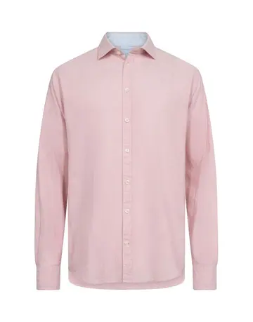 Gino Marcello Linen blend shirt l/s modern fit 