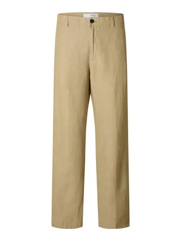 SELECTED SLH220-LOOSE MADS SUN PRESS PANT Brun